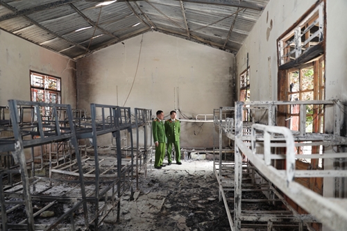 Khắc phục hậu quả vụ cháy tại Trường PTDT bán trú tại huyện Sốp Cộp (Sơn La)